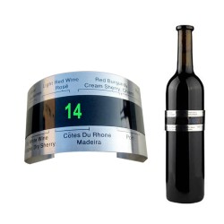 Wijnflesthermometer - roestvrijstalen clip - met LCD-displayBar producten