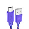 Nylon gevlochten kabel - data/synchronisatie/snel opladen - USB Type CKabels