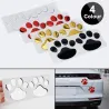 3D dierenvoetafdruk - autostickerStickers