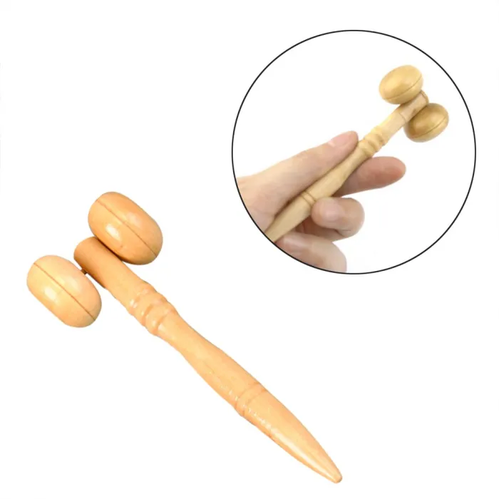 Houten massageroller - voor ogen / gezichtMassage