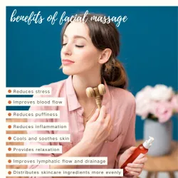 Houten massageroller - voor ogen / gezichtMassage
