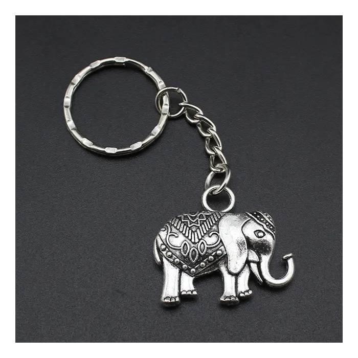 Vintage zilveren olifant - sleutelhangerSleutelhangers