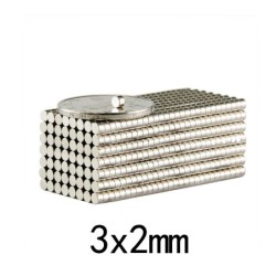 N35 - neodymium magneet - sterke schijf - 3mm * 2mm - 100 stuksN35