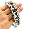 Roestvrijstalen herenarmband - motorkettingontwerp - 22 mmArmbanden