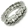 Roestvrijstalen herenarmband - motorkettingontwerp - 22 mmArmbanden