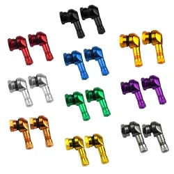Motorfiets luchtventiel - dop - 90 graden hoek - aluminium legering - 2 stuksMotorfiets onderdelen
