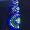 Kleurrijk pauwennet - LED-slingers - 3 MKerstmis