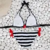 Sexy gestreepte bikini setBadkleding
