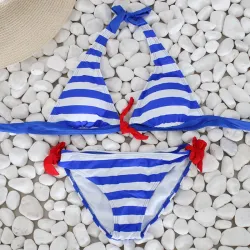 Sexy gestreepte bikini setBadkleding