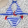 Sexy gestreepte bikini setBadkleding