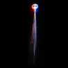 Gloeiend haar - haarspeld met kleurrijke lichtgevende LED-snarenPruiken