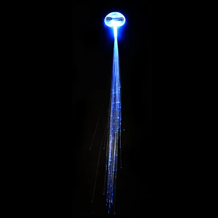 Gloeiend haar - haarspeld met kleurrijke lichtgevende LED-snarenPruiken