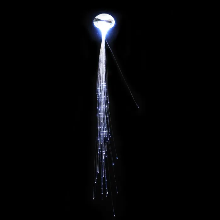 Gloeiend haar - haarspeld met kleurrijke lichtgevende LED-snarenPruiken