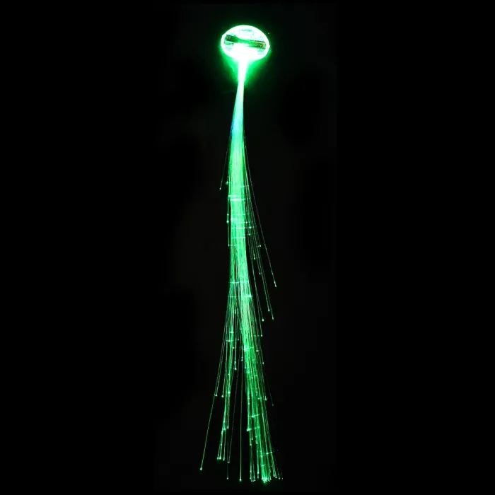 Gloeiend haar - haarspeld met kleurrijke lichtgevende LED-snarenPruiken