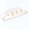 Elegante broche - veiligheidsspeld - met zwart/witte parels - 3 stuksBroches