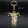 Jezus / kruis - metalen sleutelhangerSleutelhangers