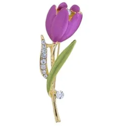 Broche in de vorm van bloemen - rozen/tulpenBroches
