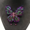 Kleurrijke vlinder / God of war - vergulde vintage brocheBroches