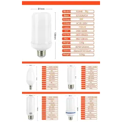 Vlamvuureffectlicht - LED-lampE14