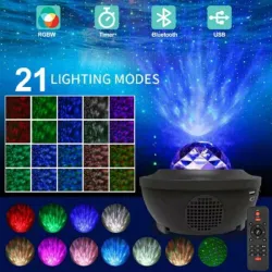 Sterrenhemelprojector - LED-nachtlampje - met luidspreker - BluetoothVerlichting