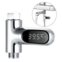 Watertemperatuurweergave - thermometer - 360° draaibaar - LED digitaal scherm - voor douche/badBadkamer & Toilet