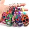 Kleurrijke Mexicaanse schedel - sleutelhangerSleutelhangers