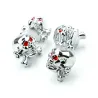 Universal tire air valve - caps - skull shape - 4 piecesValve caps