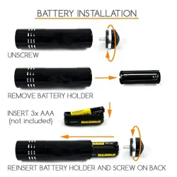 Mini UV-zaklamp - waterdicht - 9 LEDZaklampen