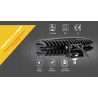 12V - 18W - LED work light for motorcycle - boat - car 4x4 - SUV - ATV - spot / flood lamp - 2 piecesLED light bar