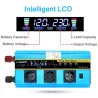 DC 12V naar AC 220V 230V - 12000W - sinusomvormer voor zonne-energie - LCD-spanningsdisplay - draadloze afstandsbedieningOmvo...