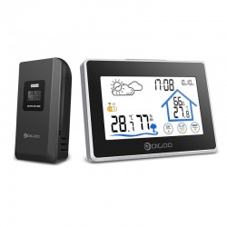 Draadloze touchscreen-thermometer - binnen / buitenMeten