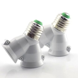 E27 naar E27 - 1 tot 2 lampen - fittingvoet - omvormer - splitter - adapter - brandveiligVerlichtingsarmaturen