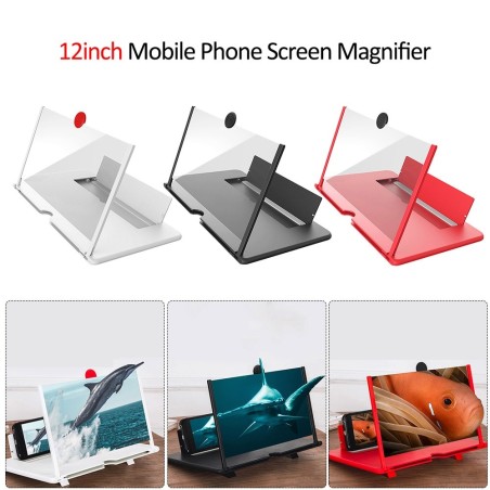12 inch / 14 inch - 3D-telefoonschermvergrootglas - HD-versterker - met opvouwbare houderAccessoires