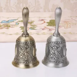 Vintage handbelbel - met klassiek bloemmotiefFeestelijk & Party