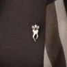 Tand met een kristallen kroon - brocheBroches
