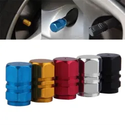 Aluminum car wheel tire valves - caps - 4 piecesWheel parts