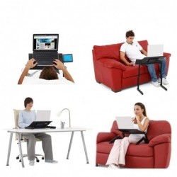 Multifunction tablet / laptop stand - table - with mouse pad - adjustable - foldableHolders
