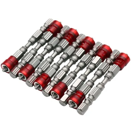 65 mm PH2 magnetische bits schroevendraaierbits met zeskantschacht - 10 stuksBits & boren
