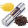 2 in 1 double sided - pepper & salt mill grinder - stainless steelMills - Grinders