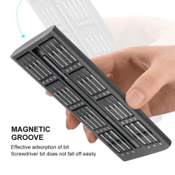 Precisie schroevendraaier set - magnetisch - 63 in 1 - reparatiegereedschapSchroevendraaiers