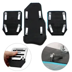 Anti-slip car foot treadle cover - pedals - aluminum 3 piecesPedals