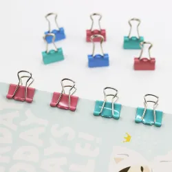 15mm metalen clips - papier - ringbanden - 60 stuksKantoor
