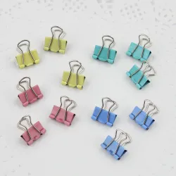 15mm metalen clips - papier - ringbanden - 60 stuksKantoor