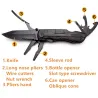 Multifunctioneel roestvrij staal - multitool zakmes - tang - opvouwbaarMultitool & Zakmes