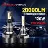 Dualvision LED Headlight - 20000LM 120W - 4300K 6500K 8000K PTFH1