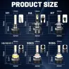 Dualvision LED-koplamp - 20000LM 120W - 4300K 6500K 8000K PTFH1