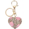 Alloy Heart Shaped Keychain naments Rhinestones Fashionable Bag Pendant Gift Decoration Creative Chains Car KeysSleutelhangers