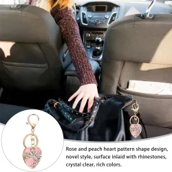 Alloy Heart Shaped Keychain naments Rhinestones Fashionable Bag Pendant Gift Decoration Creative Chains Car KeysSleutelhangers