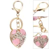 Alloy Heart Shaped Keychain naments Rhinestones Fashionable Bag Pendant Gift Decoration Creative Chains Car KeysSleutelhangers