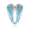 ZRM Fashion Angel Wings Creative Guardian Angel Wings Brooches Pin Rhinestone Crystal Diamante Jewellery LadiesBroches